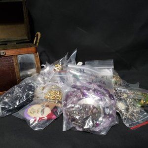Crafters Jewelry Lot Recycle Repurpose - 2lbs